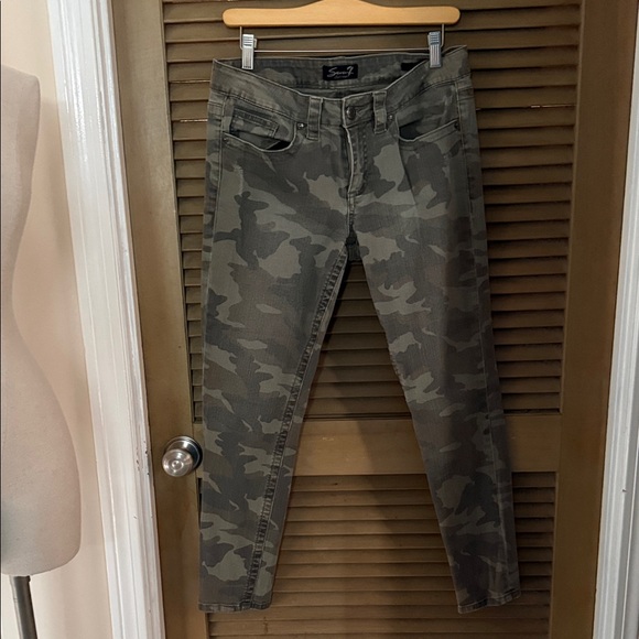 Seven7 Denim - Seven7 Green Camo Skinny Jeans